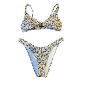 High Cut Floral Abercrombie Bikini